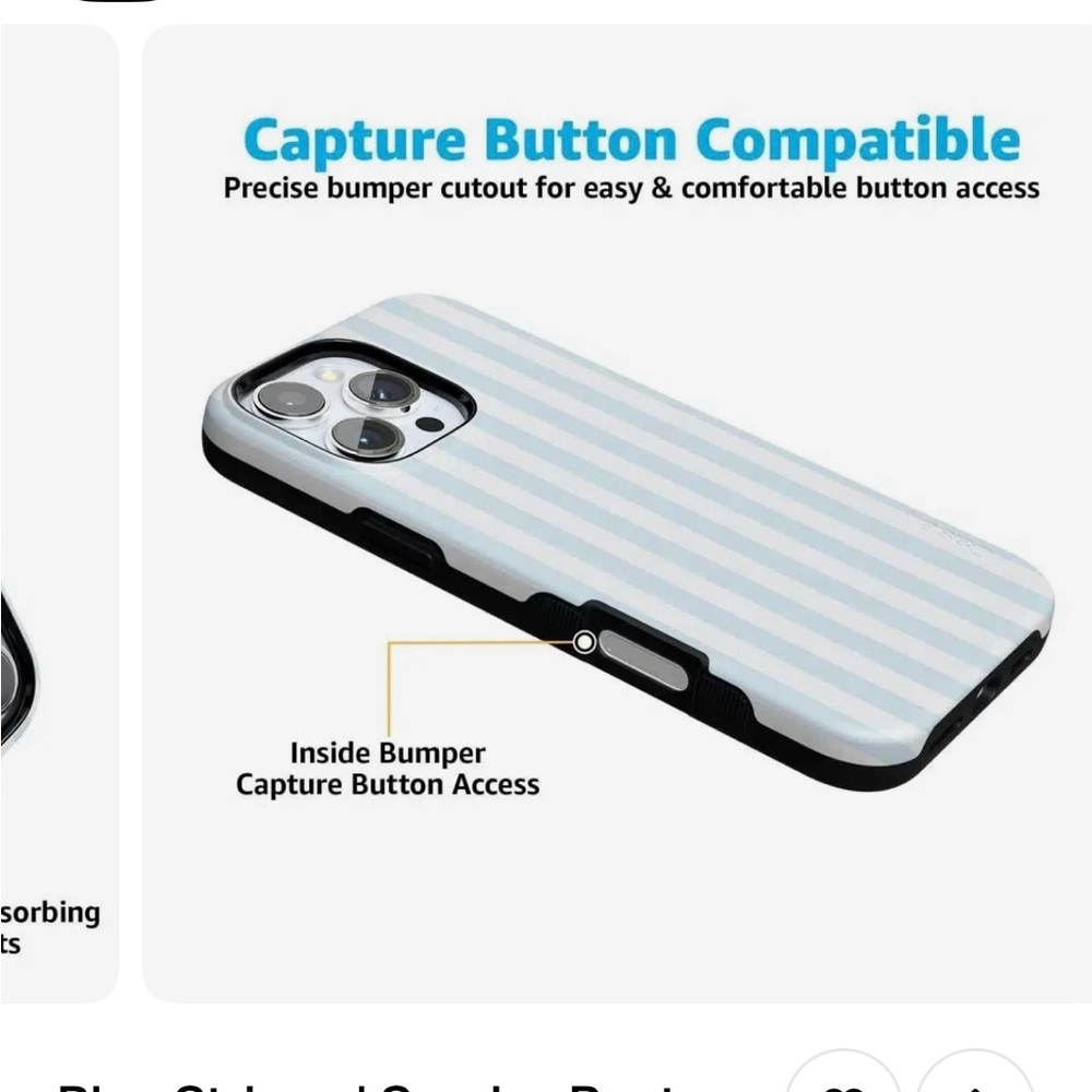 New Casely  Blue Protective iPhone 15 PRO Case - Picture 2 of 3